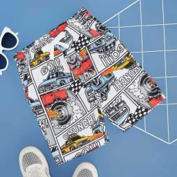 Pantaloons Junior Kids Multicolor Cotton Printed Shorts-picture-12