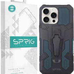 Sprig Kick-stand Back Cover for APPLE iPhone 15 Pro (Green)-image-70