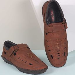 Mochi Men Leather Fisherman Sandals-image-87