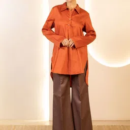 THE BEHRUZ THEORY Shirt Collar Tunic With Trousers-picture-11