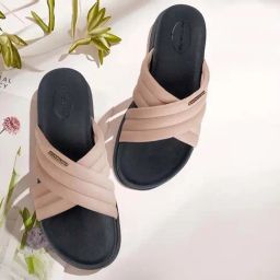 Red Tape Women's Lush Pink Cross Strap Wedges-image-68