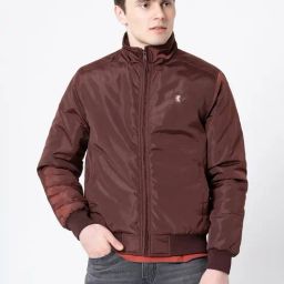 Red Tape Brown Regular Fit Solid Jacket-28