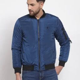 Red Tape Blue Regular Fit Solid Jacket-9