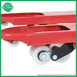 B K JAGAN & CO Nylon Roller Pallet Truck Trolley Wheels, 76.2 mm (3 Inch) (Set of 2)-15