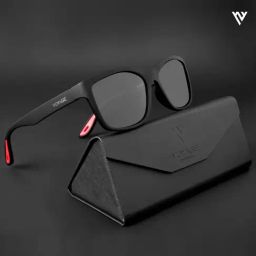 Voyage Black Wayfarer Polarised and UV Protected Lens Unisex Sunglasses-image-71