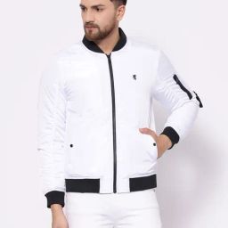 Red Tape White Regular Fit Solid Jacket-17