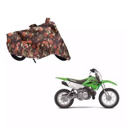 Auto Pearl Waterproof Two Wheeler Cover For Kawasaki KLX 110 (Multi Color)-image-62