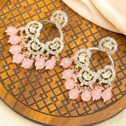 Priyaasi Pink Contemporary Dangler Earring-25