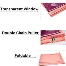 Ajabh Peach-Coloured Set of 3 Water Resistant Multi-Utility Organisers image 4