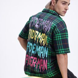 Kook N Keech Marvel Pure Cotton Spider-Man Printed Oversized Shirt-image-36