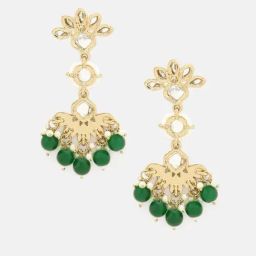 Priyaasi Green Contemporary Drop Earring image 3