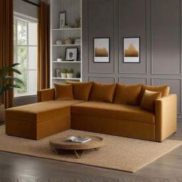Trevi Phantom Velvet LHS 6 Seater Sectional Sofa (Mocha)-image-87