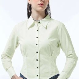 Bewakoof White Plain Cotton Shirt-image-73