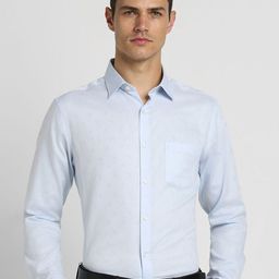 Peter England Elite Conversational Printed Spread Collar Slim Fit Formal Shirt-image-98
