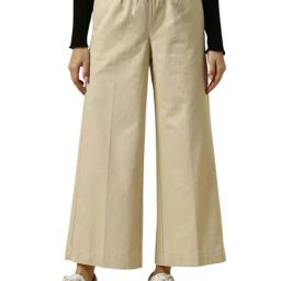 Allen Solly Beige Cotton Regular Fit Trousers-image-54