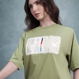 The Roadster Life Co. Typography Printed Applique Detail Oversized T-shirt-image-90
