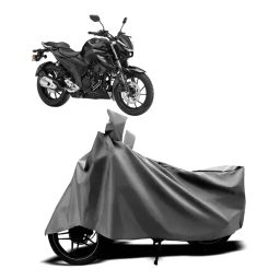 Auto Pearl Two Wheeler Cover with Bag for Yamaha FZ 25 BS6, Silver-image-72