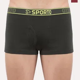 Sporto by Macho Pack Of 2 Combed Cotton Mid-Rise Short Trunks-picture-10