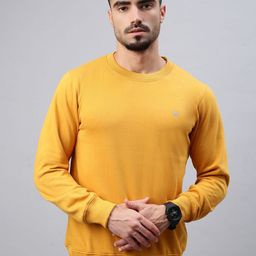 Lux Cozi Men Pure Cotton Round Neck Long Sleeves Pullover Sweatshirt-image-87