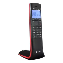 Beetel Landline Phone with Answering Machine Cordless Black & Red, X95-17