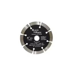 Akari Black and White 4 inch/100 mm Diameter Segmented Marble Cutting Blade DZ-40 (Pack of 5)-98