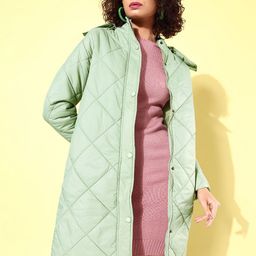 4WRD by Dressberry Detachable Hood Longline Padded Jacket-30