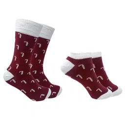 Mint & Oak Unisex Pack Of 2  Patterned Calf-length Socks image 1
