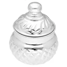 Sri Jagdamba Pearls 0.8 Silver Kumkum Dabbi-5