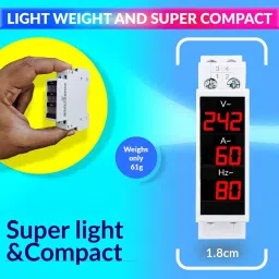 amiciSense 3 In 1 Voltage Tester With External Ct And 35Mm Din Rail Mount 100 A 1- 100 A image 2