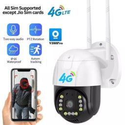 CAMLEIGH Two-Way Audio 4G Home Security Camera 5 MP with Color Night Vision & Weather Proof, V380 Pro image 3