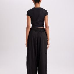 DeFacto Women Regular Fit Mid-Rise Cargos-image-35