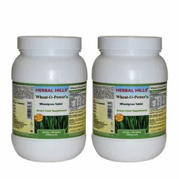 Herbal Hills Set Of 2 Wheatgrass Tablets- 900 Each-1