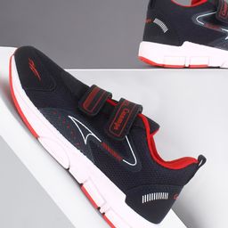CHamps SHOES Colour Blocked & Mesh Detailed Double Velcro Closure Sport Shoes - Navy Blue & Red-image-94