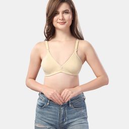 Fabme Women's Cotton  Nursing Bra Seamless Non-Padded Skin-image-51