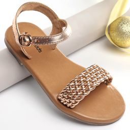 Pine Kids Buckle Closure Sandals - Golden-picture-16