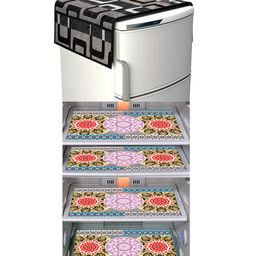 Dakshya Industries Fridge Top Cover and Fridge Mat Combo Set of 5-picture-8