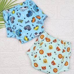 Mom's Home Cotton Unisex Baby Padded Underwear -Lion & Car- (2-3Y) Pack Of 2-27