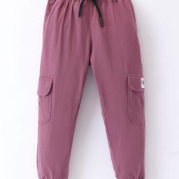 Evimo Single Jersey Full Length Solid Lounge Pant - Plum-image-30