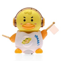 KiddyBuddy Electric Bump & Go Walking Duck Toy With Music & Light- Yellow-28