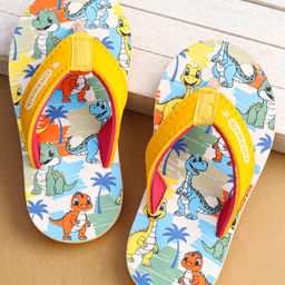 Cute Walk by Babyhug Flip Flops with Dino Prints - Multicolor-image-9