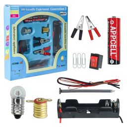 Paper Moon Kids Science School Projects Experiment Kit with Fan, Light, Bulb and Motor Electric Circuit Physics Practice Science Learning Skills Teaching Materials (Set of 10Pcs) - Multicolor image 2