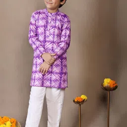 Sangria Boys Printed Kurta Sets-21