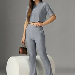 Moda Rapido Adults-Women Blue Co-Ords-picture-25