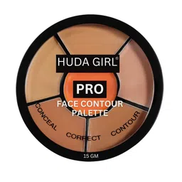 Huda Girl 6-Color 3 In 1 Contour Face Palette - 15 g - Warm Nude-3