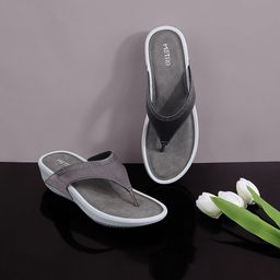 Metro Grey Embellished Comfort Mules-15