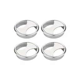 Implemental Hole Cover Computer Cable Organizer Manager 2 inch Stainless Steel Silver (Pack of 12)-7