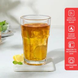 Borosil Eternal Transparent Borosilicate Glass - Set of 6 ( 305 ml ) image 4