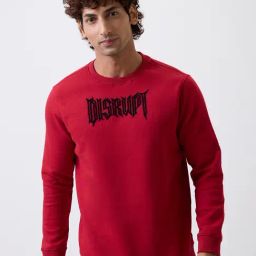 Spykar Red Slim Fit Sweatshirt-62