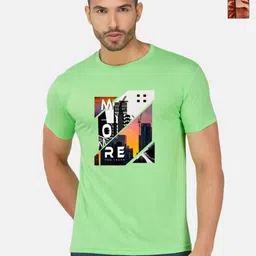 GLOBAL NOMAD Men 2 Printed Bio Finish Applique T-shirt-image-88