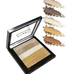 AYA Set of 2 Waterproof Liquid Eyeliner 5ml Each & Shimmer Brick Highlighter 03 image 4
